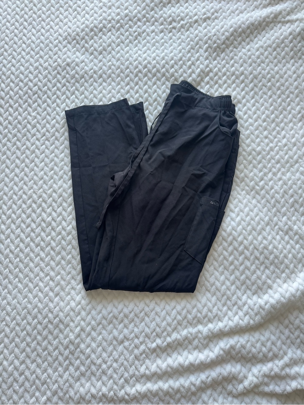 Dagacci Black Scrub Pants XS Stretch Cargo Nursing Medical Uniform